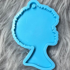 Black girl magic mold| Afro girl mold| keychain mold| keychain for girls| Black girl keychain mold