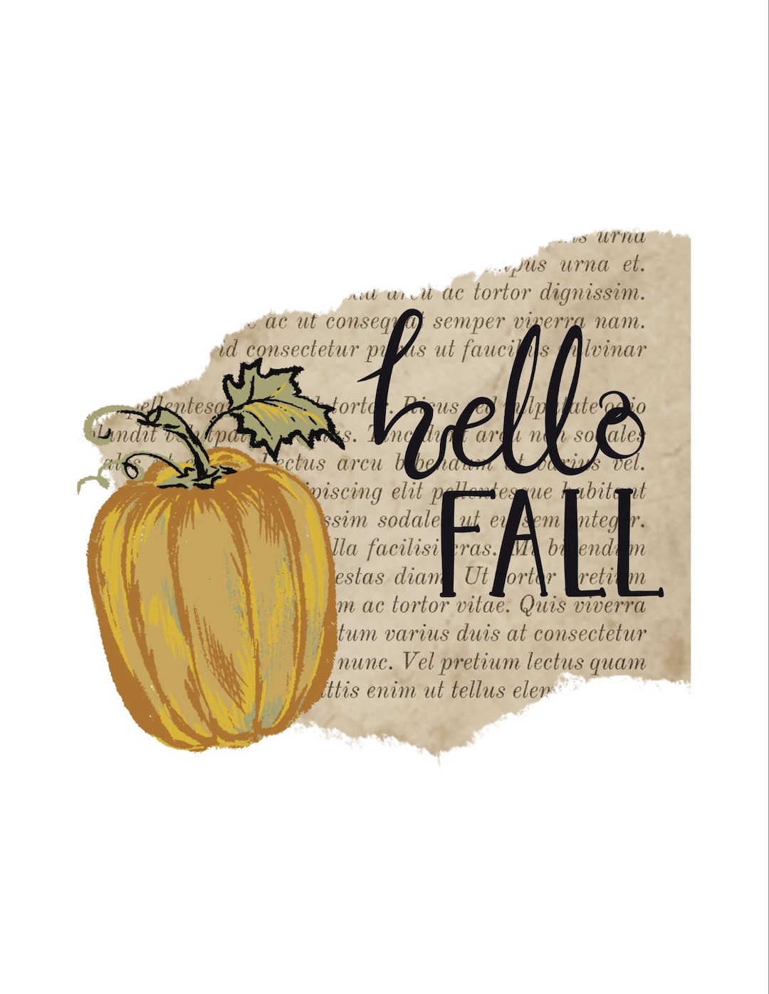 Hello Fall Printable - Etsy