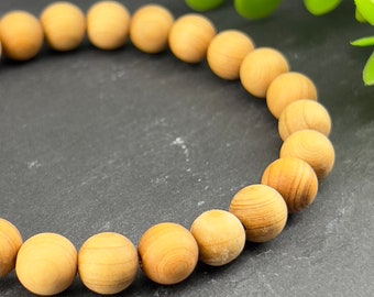 Sichuan thuja wood mala bracelet 8mm | wooden bracelet | Boho | natural wood