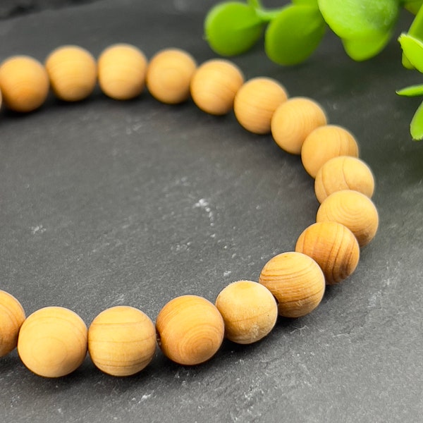 Bracelet mala bois de thuya Sichuan 8mm | bracelet bois | Boho | bois naturelle