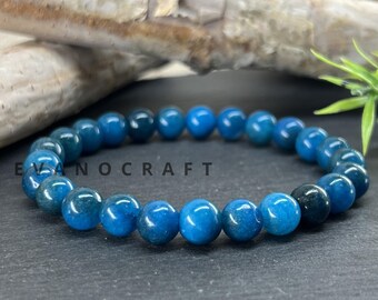 Bracciale elastico da uomo fatto a mano con perline