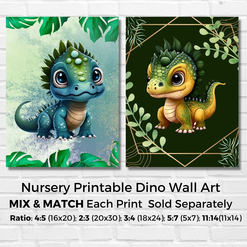 Printable Wall Art, Dragon Wall Art Decor, Cute Baby Dragon, Bathroom ...