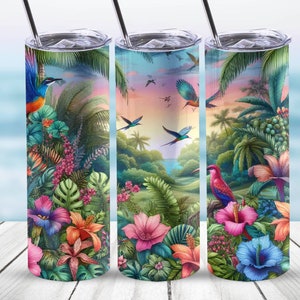 Summer Vibes Tumbler Wrap, 20oz, 30oz Skinny Sublimation Tumbler Design, Watercolor Summer Sublimation Design, Flowers Tumbler PNG Downloads