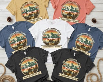 Smoky Mountain Family Reunion 2026 Shirt – Custom Tennessee Cabin Trip Tee for Matching Families | Gatlinburg Vacation Gift Idea, Camping