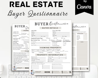 Buyer Consultation Questionnaire, Buyer Intake Form, Buyer Consultation Script, Buyer Packet, Real Estate Buyer Form