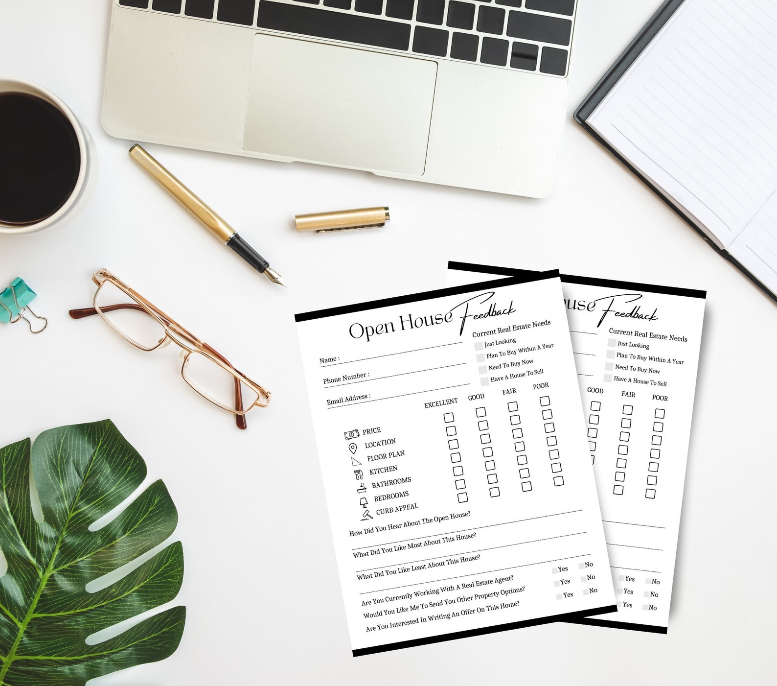Open House Feedback Form, Pdfs | Real Estate Marketing, Agent Printable ...