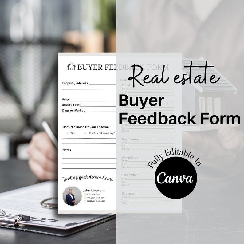 Buyer Showing Feedback Form Showing Schedule Real Estate Marketing