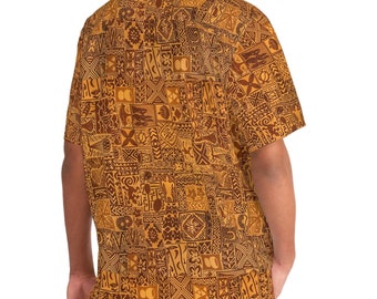 SM-5XL Disney Aulani Inspired | Hawaiian shirt | Tiki Bar | Aloha Shirt | Disney | Trader Sam | Hawaiiana | Polynesian | Tapa