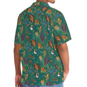 SM-5XL Disney Poly/Trader Sam&#39;s Inspired, Hawaiian shirt,Tiki Bar, Aloha Shirt, Disney, Enchanted Tiki Bar, Grog Grotto, Disney Polynesian