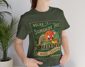 WDW Sunshine Terrace Orange Bird Inspired Tee | Bella Canva 3001 | Super Soft and Comfy | Unisex (True to size)