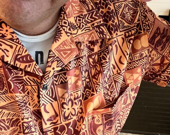 SM-5XL Disney Aulani Inspired | Hawaiian shirt | Tiki Bar | Aloha Shirt | Disney | Trader Sam | Hawaiiana | Polynesian | Tapa