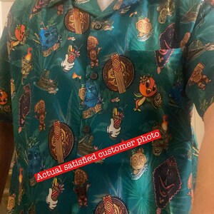 SM-5XL Disney Poly/Trader Sam's Inspired, Hawaiian shirt,Tiki Bar, Aloha Shirt, Disney, Enchanted Tiki Bar, Grog Grotto, Disney Polynesian