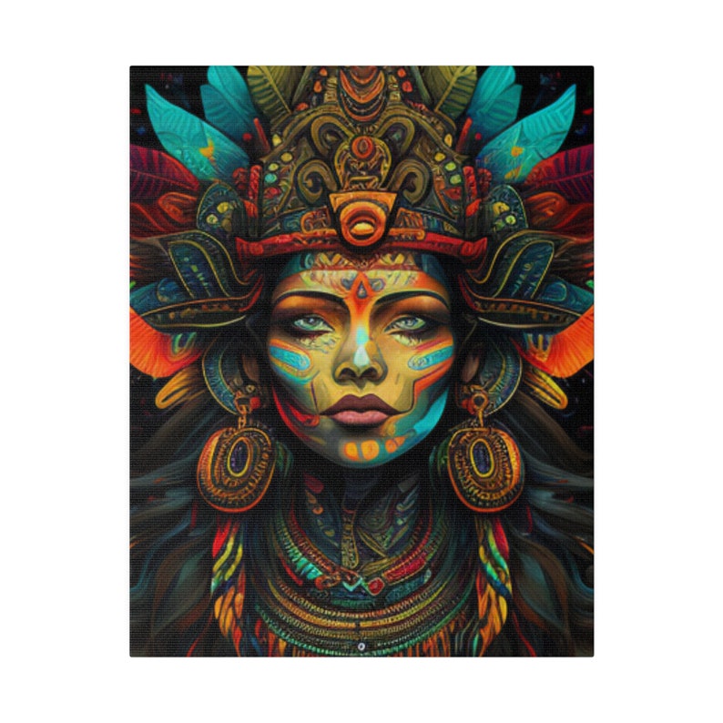 Mayan Goddess Wall Art, Mayan Goddess, Motivational Wall Art, Inspirational Wall Art, Home Wall