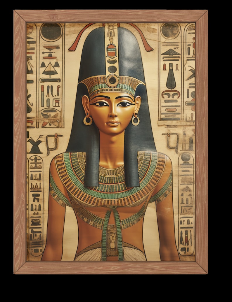 Modèle de broderie Néfertiti - La Reine Néfertiti - Patron