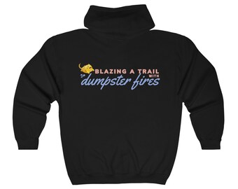 BLAZING A TRAIL - Unisex Full Zip Hooded Sweatshirt