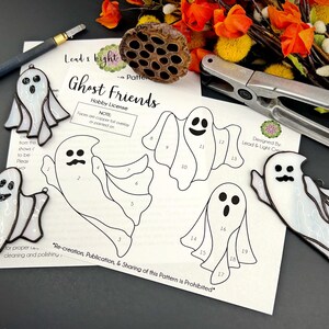 Ghost Friends, Stained Glass Pattern - Hobby License - Etsy