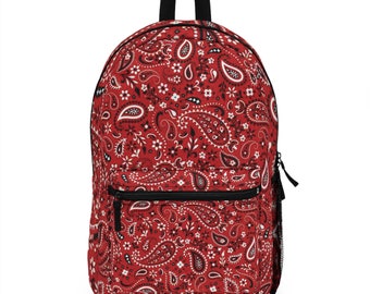 Mochila Paisley Roja