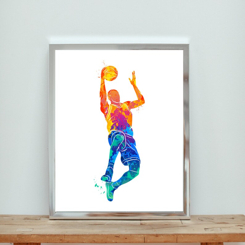 Basketball Wall Art / Basketball Player Clipart / Basketball Player Set
