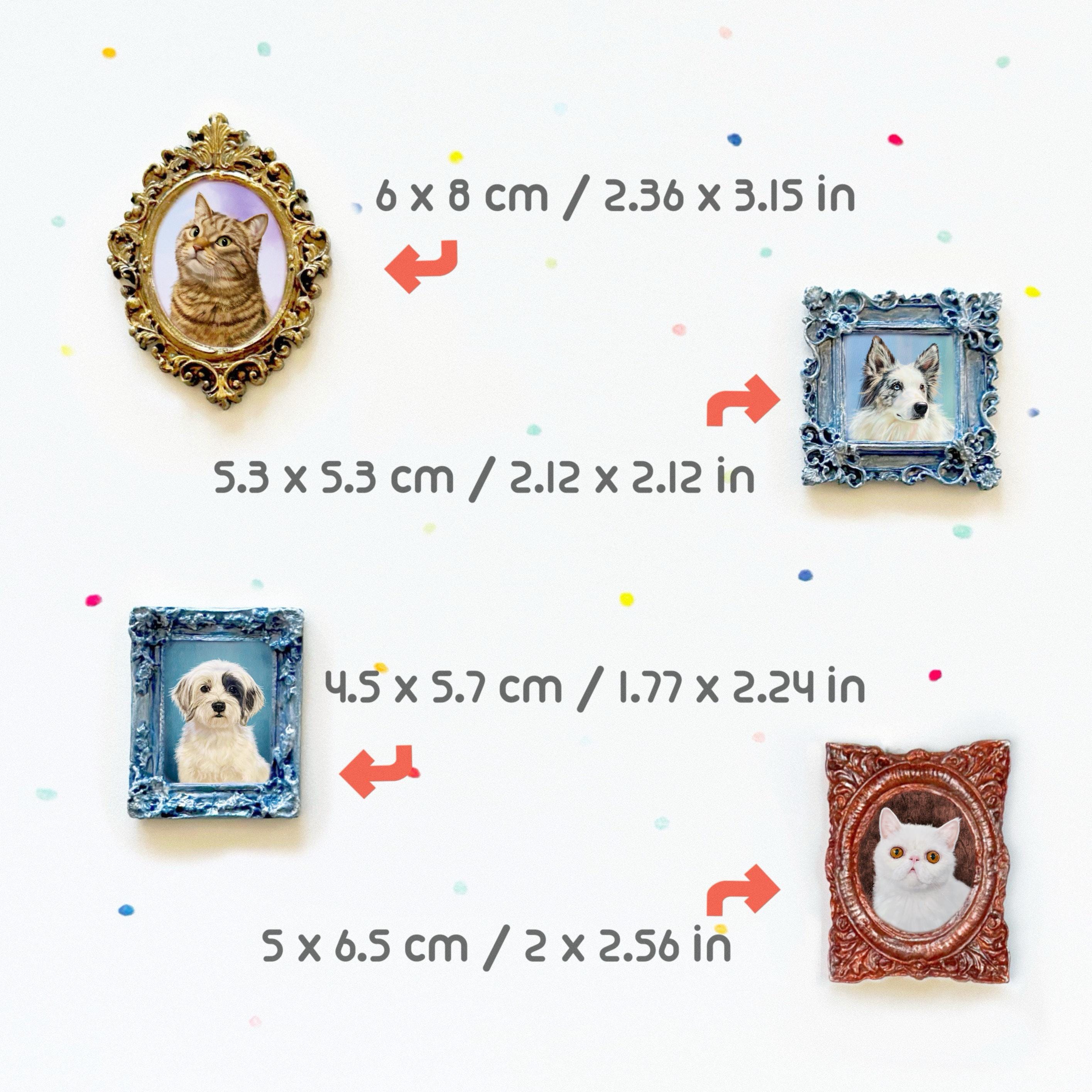 Custom Pet Portrait Magnets, Vintage Oil Painting Style, Best Gift for Pet Owner and Lover