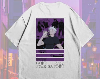 Camiseta Gojo jjk, camiseta Jujutsu Kaisen, regalos de anime, camiseta de anime vintage, regalos para gimnastas, regalos de Gojo para ella y él, camiseta de anime de gimnasio, anime de entrenamiento