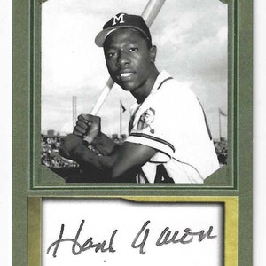 HANK AARON - ACEO facsimile autograph trading card - Mint condition