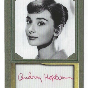 AUDREY HEPBURN - ACEO facsimile autograph trading card - Mint condition