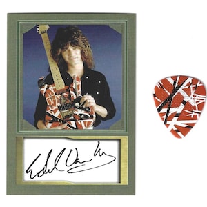 EDDIE VAN HALEN - Aceo facsimile autograph trading card - Mint condition