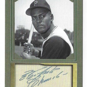 ROBERTO CLEMENTE - ACEO facsimile autografo carta collezionabile - Condizioni perfette