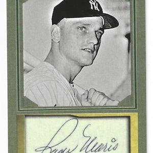 ROGER MARIS - Cartão comercial autógrafo fac-símile ACEO - Condição de hortelã