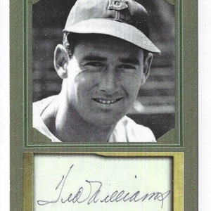 TED WILLIAMS - ACEO facsimile autograph trading card - Mint condition