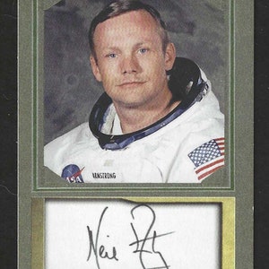 NEIL ARMSTRONG - ACEO Faksimile Autogramm Sammelkarte - NEUwertig!