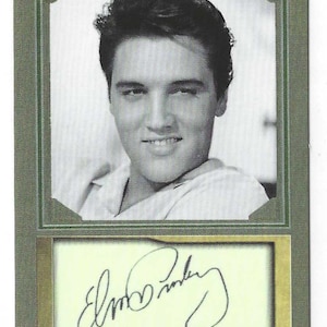 ELVIS PRESLEY - ACEO Faksimile Autogramm Sammelkarte - NEUwertig