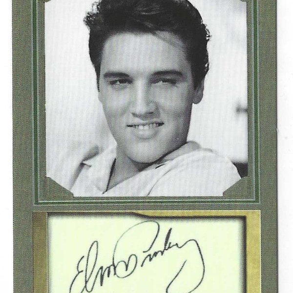 ELVIS PRESLEY - ACEO facsimile autograph trading card - Mint condition