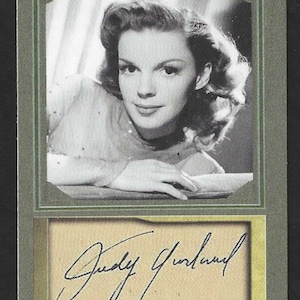 JUDY GARLAND - ACEO facsimile autograph trading card - Mint condition