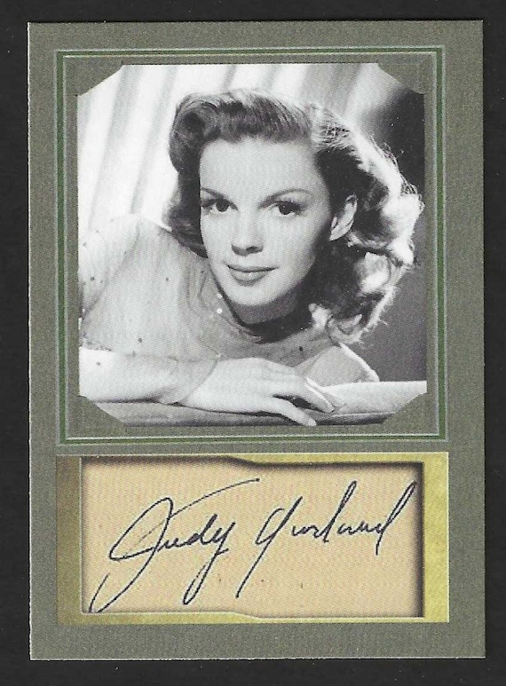 JUDY GARLAND - ACEO Facsimile Autograph Trading Card - Mint