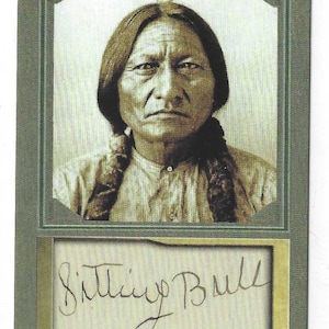 SITTING BULL - ACEO facsimile autograph trading card - Mint condition