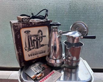 Old Vesuviana Coffee Maker, Italian Espresso Maker, Stovetop