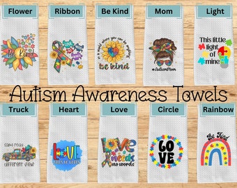 Autism Awareness Kitchen Towel,  Autism Awareness, Autism, Kitchen Towel, Christmas Gifts, Kitchen Decor, Teacher Gifts, Mom Gifts