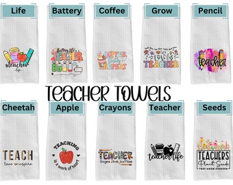 Teacher Kitchen Towel, Funny Kitchen Towel, Kitchen Towel, Teacher Gifts, Gifts, Kitchen Towels, Kitchen Decor, Teacher Appreciation, Teach