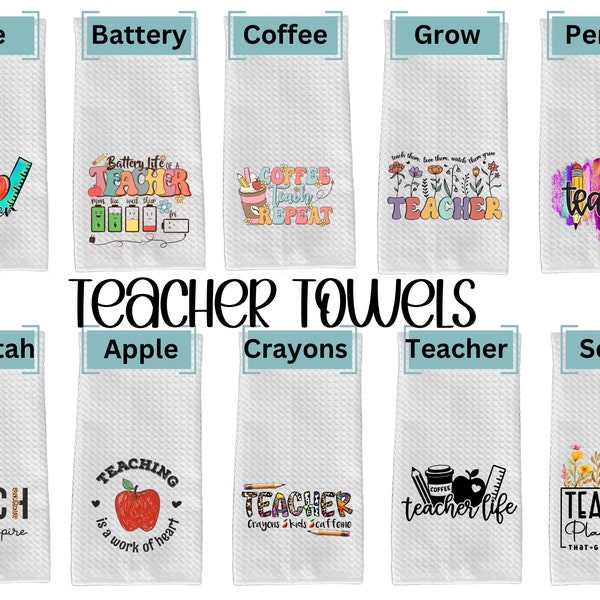 Teacher Kitchen Towel, Funny Kitchen Towel, Kitchen Towel, Teacher Gifts, Gifts, Kitchen Towels, Kitchen Decor, Teacher Appreciation, Teach