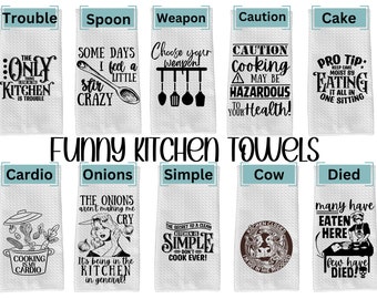 Funny Kitchen Towel, Funny Kitchen Towel, Kitchen Towel, Bridal Shower Gifts, Gifts, Kitchen Towels, Kitchen Decor