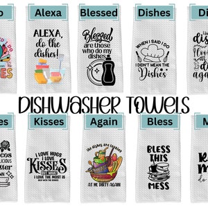 Dishwasher Kitchen Towel, Dishwasher Towel, Kitchen Decoration, Kitchen Towel, Gifts, Kitchen Gifts, Kitchen Decor