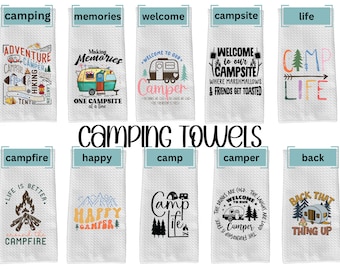 Camping Kitchen Towel, Camping, Camper Kitchen Towel, Kitchen Towel, Gifts, Kitchen Gifts, Camping Gift, Camper Decoration