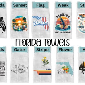 Florida State Towels, Florida Decorations, Florida, Florida Kitchen Towels, Florida, Florida Kitchen Decor, State of Florida