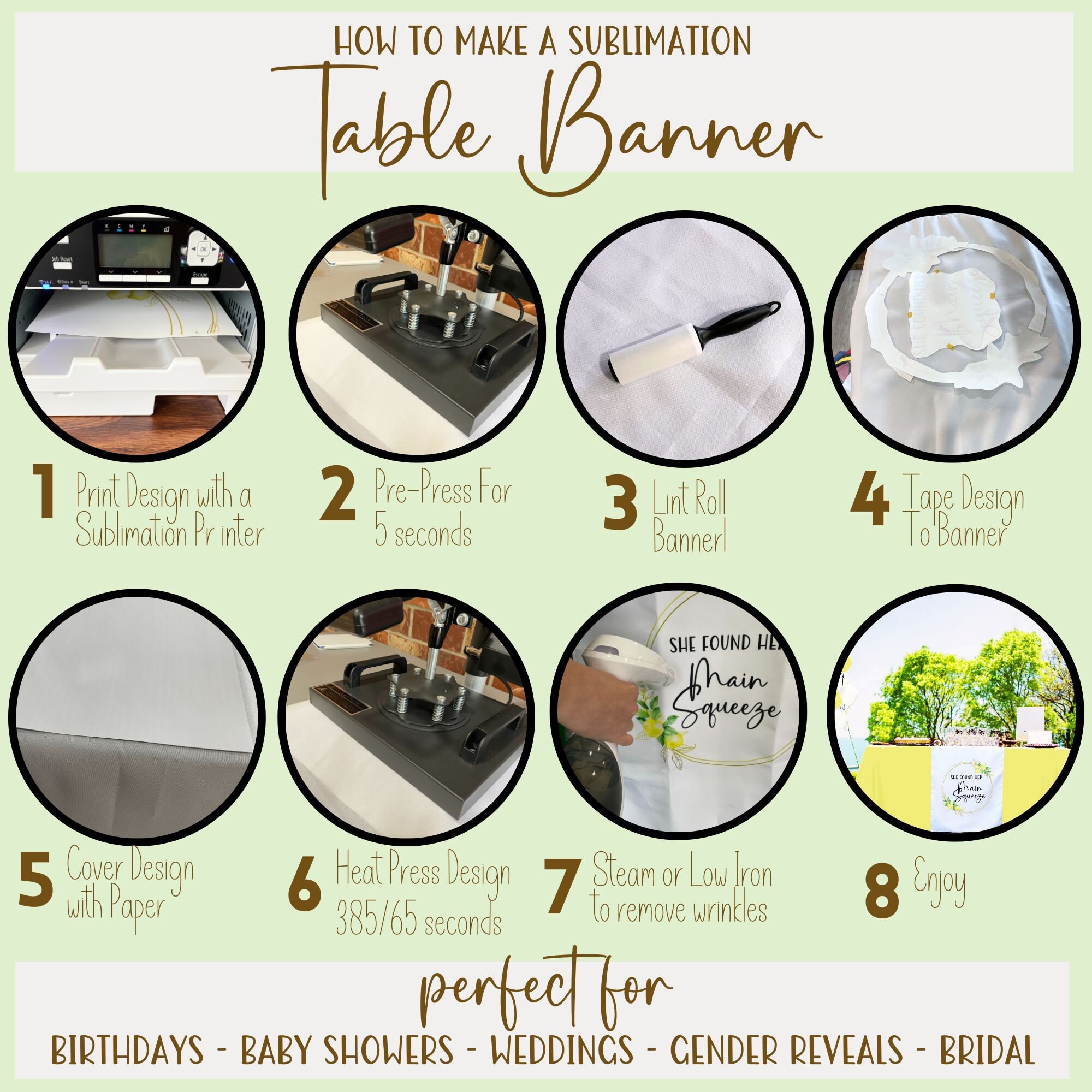 Sublimation Blank Table Banner, Sublimation Blank, 100% Polyester, White Table Banner, White ...