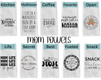 Mom Kitchen Towel, Mama Kitchen Towel, Kitchen Towel, Mother's Day Gifts, Kitchen Decor, Gift for Mom, Christmas Gift, Mom Gifts