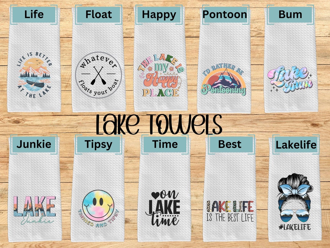 Lake Kitchen Towel, Lake House Decor, Lake House Kitchen Towel, Kitchen