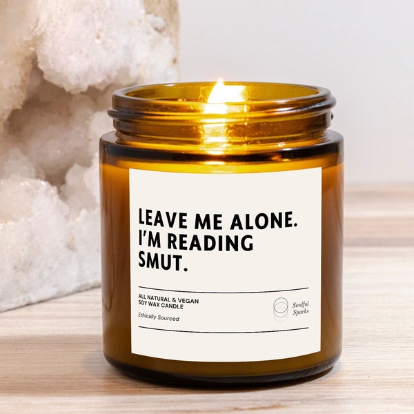 Smut Reader Candle, Smut Books Lover Gift, Bookish gift, Smut Book, Spicy Books Reader, Smut Lover, Dark Romance Reader, Ecofriendly Candle