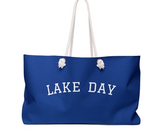 Lake Day Bag | Large Tote Bag | Shopping Bag | Crossbody Bag | Large Canvas Shopper | Beach Bag | Shoulder Bag | Weekender B