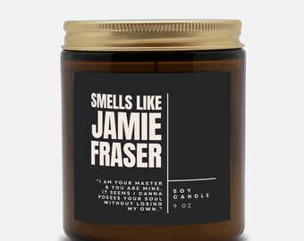 Smells Like Jamie Fraser Soy Candle, Outlander Candle, Scottish Outlander Inspired Gift, Outlander Gift